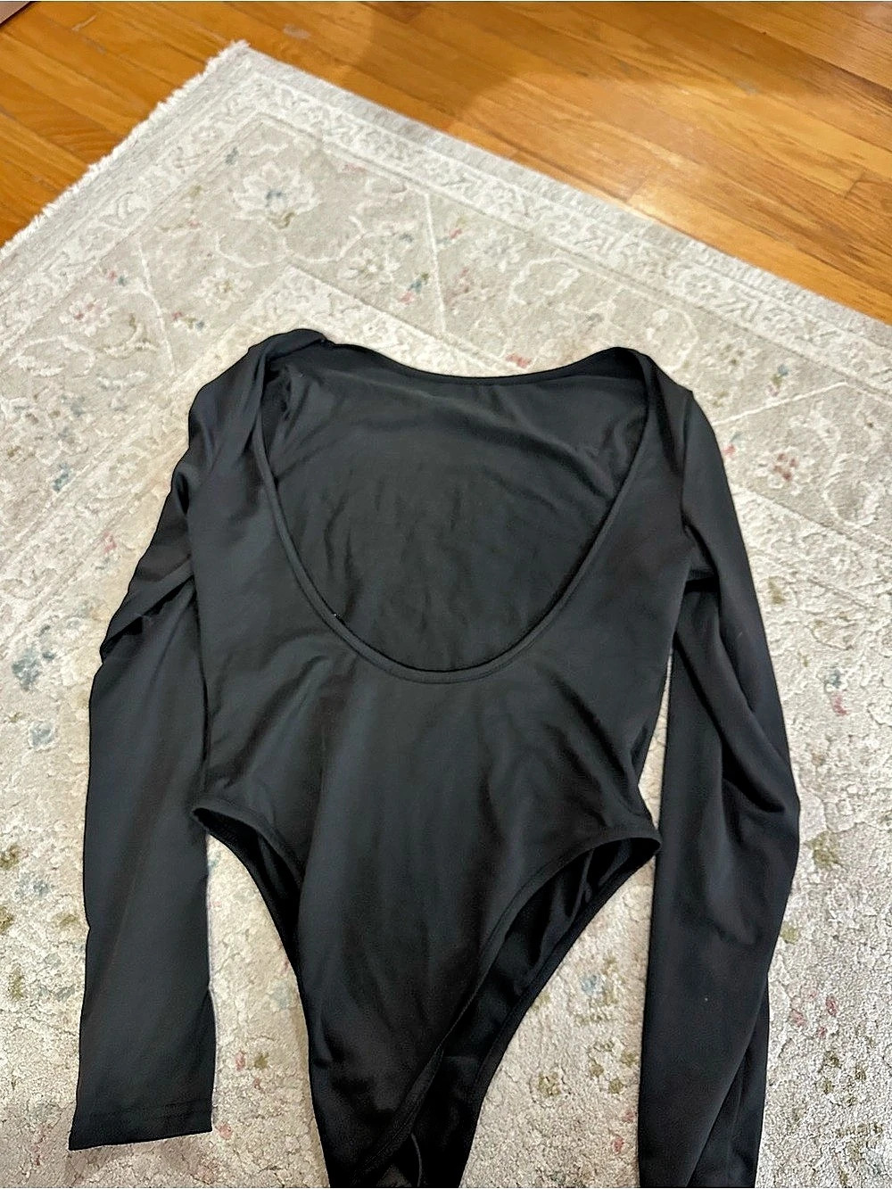 Black Long Sleeve One-Piece top